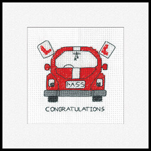 Driving Test: Greeting Cards By Kirsten Roche (Aida) - Heritage Crafts Kits