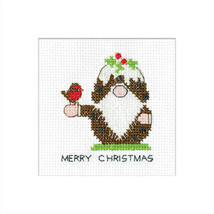 Gonk Christmas Pudding: Gonk Greeting Cards By Kirsten Roche (Aida) - Heritage Crafts Kits