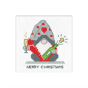 Gonk Christmas Fizz: Gonk Greeting Cards By Kirsten Roche (Aida) - Heritage Crafts Kits