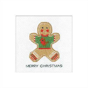 Gingerbread Christmas Jumper: Greeting Cards By Kirsten Roche (Aida) - Heritage Crafts Kits