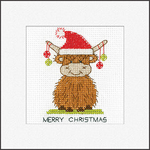 Highland Santa: Greeting Cards By Susan Ryder (Aida) - Heritage Crafts Kits