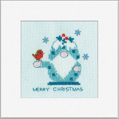 Frosted Christmas Pudding: Greeting Cards By Kristen Roche (Aida) - Heritage Crafts Kits