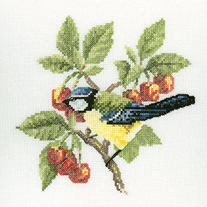 Blue Tit: Birds By David Merry (Aida) - Heritage Crafts Kits