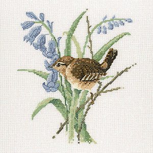 Wren: Birds By David Merry (Aida) - Heritage Crafts Kits