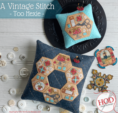 A Vintage Stitch: Too Hexie - Hands on Design