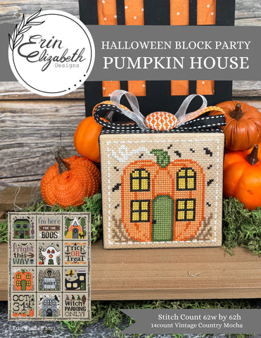 Halloween Block Party: Pumpkin House - Erin Elizabeth Designs