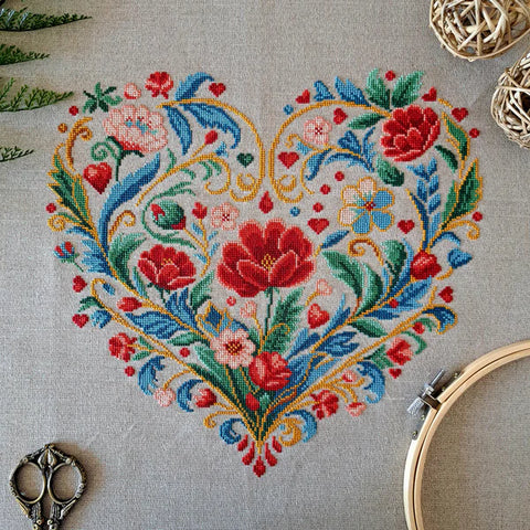 Heart Bloom - Artmishka Cross Stitch