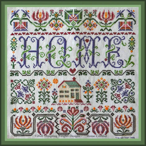 Home Comfort Quaker Sampler - Tempting Tangles