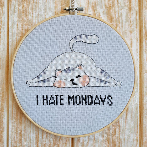 I Hate Mondays - Artmishka Cross Stitch