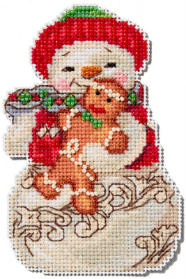 Snowman With Gingerbread By Jim Shore - Mill Hill