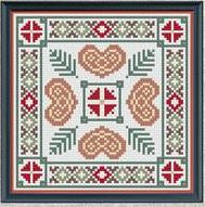 Folkart Christmas Tile - Luhu Stitches