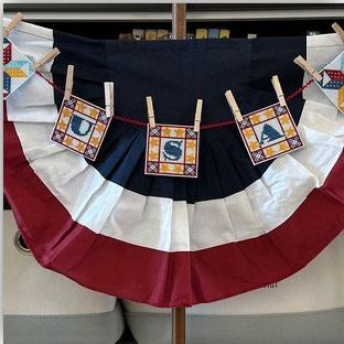 Patriotic Garland - Luhu Stitches