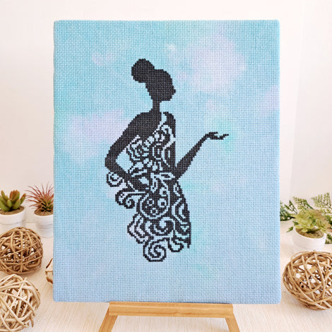 Lady's Silhouette 1 - Artmishka Cross Stitch