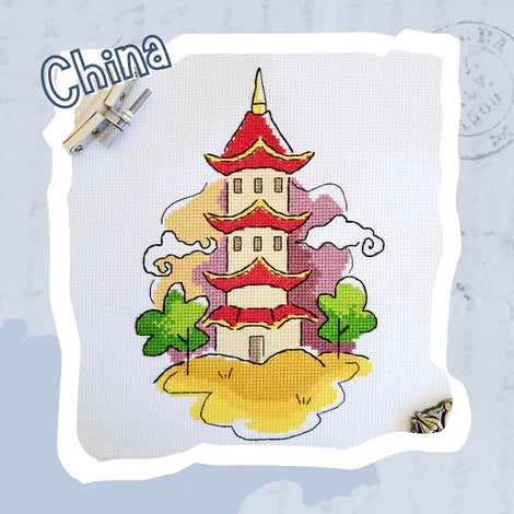 Landmarks: China - Artmishka Cross Stitch