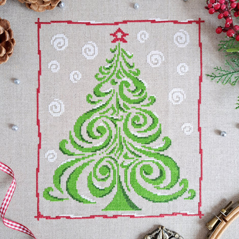 Let It Snow Christmas Tree - Artmishka Cross Stitch