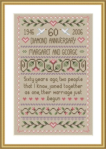 Diamond Anniversary Sampler - Little Dove Designs