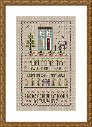 New Baby Sampler - Little Dove Designs