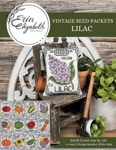 Vintage Seed Packets: Lilac - Erin Elizabeth Designs