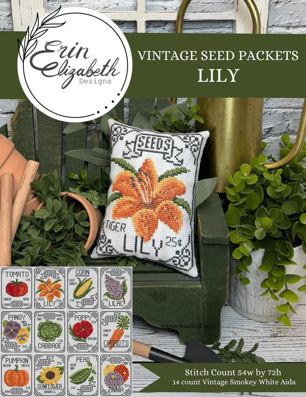 Vintage Seed Packets: Lily - Erin Elizabeth Designs