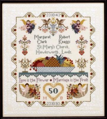 Anniversary/Wedding Sampler - Moira Blackburn Samplers