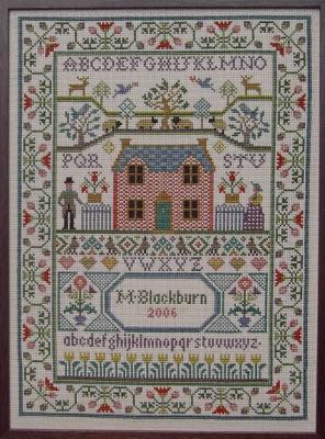 Country Cottage Sampler - Moira Blackburn Samplers