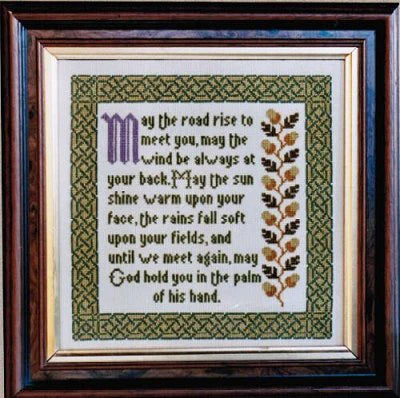 Irish Blessing Sampler - Moira Blackburn Samplers