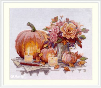 Still Life With Pumpkins (Evenweave Fabric) - Merejka