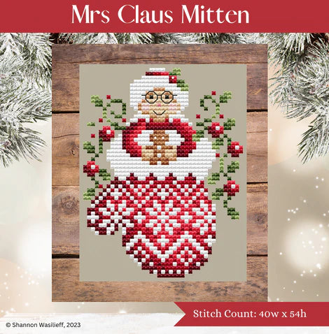 Mrs. Claus Mitten - Shannon Christine Designs