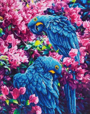 Blue Parrots - Diamond Dotz