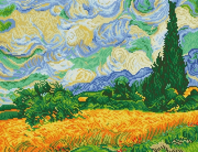 Wheat Fields: Van Gogh - Diamond Dotz