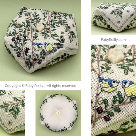 Olive Tree Biscornu - Faby Reilly Designs