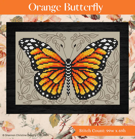 Orange Butterfly - Shannon Christine Designs