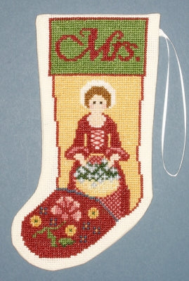 Mrs. Colonial Stocking Ornament - The Posy Collection
