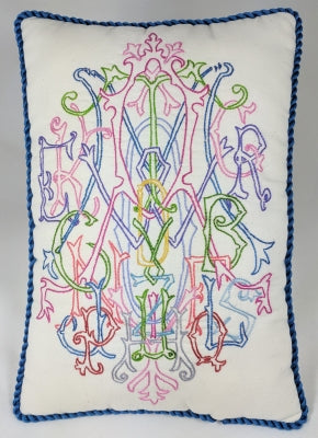 Alphabet Monogram Embroidery - The Posy Collection