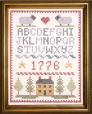 Americana Sampler (Stamped Cross Stitch) - The Posy Collection