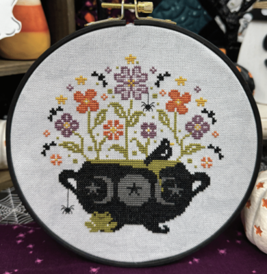 Halloween Cauldron - Primrose Cottage Stitches