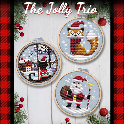 The Jolly Trio - Autumn Lane Stitchery