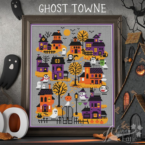 Ghost Towne - Autumn Lane Stitchery