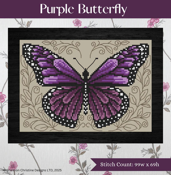 Purple Butterfly - Shannon Christine Designs