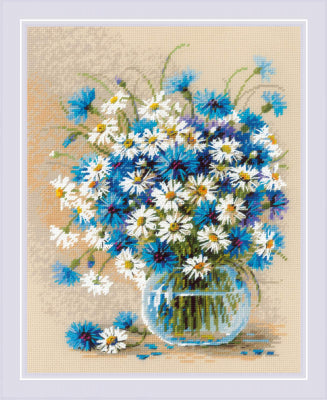 Daisies And Cornflowers - Riolis