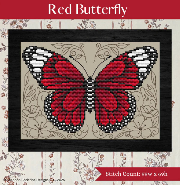 Red Butterfly - Shannon Christine Designs