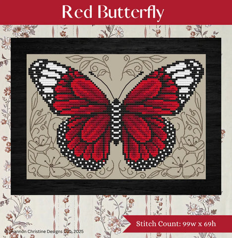 Red Butterfly - Shannon Christine Designs