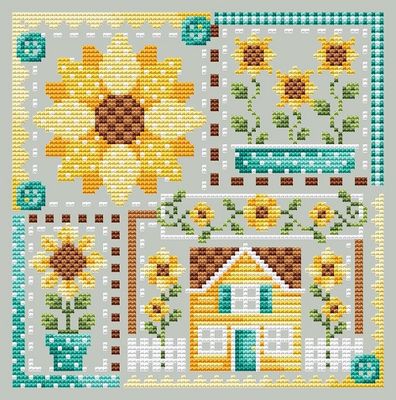 Patchwork Sunflower - Shannon Christine Designs
