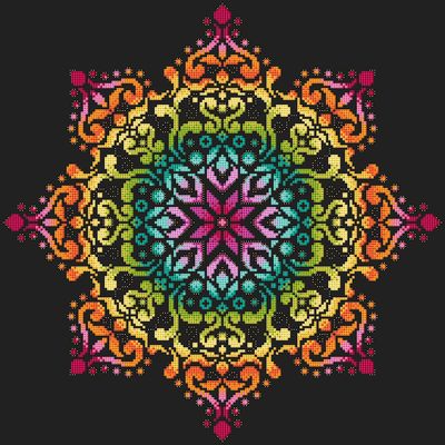 Full Rainbow Mandala 2 - Shannon Christine Designs