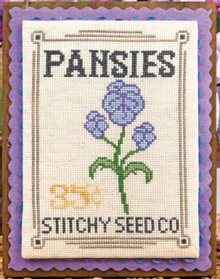November Pansies: Seed Packet Series -  It's Sew Emma