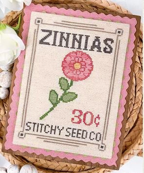 December Zinnias: Seed Packet Series -  It's Sew Emma