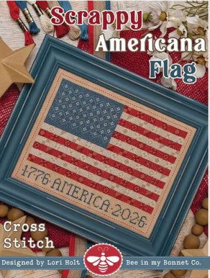 Scrappy Americana Flag -  It's Sew Emma