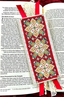 Christmas Tapestry Bookmark - Sweet Wing Studio