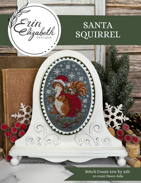 Santa Squirrel - Erin Elizabeth Designs