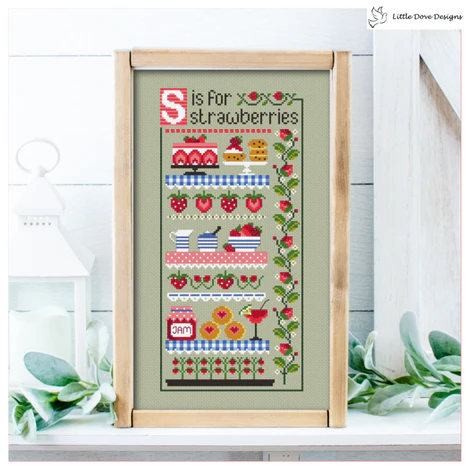 S Is For Strawberries - Little Dove Designs